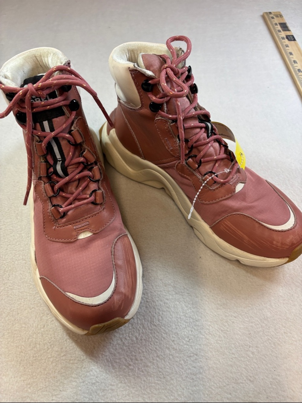 Sorel Women's Dusty Rose Lace-Up Chunky Boot Sneakers
